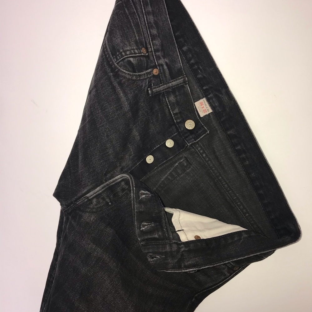 RRL BLACK WASH DENIM JEANS